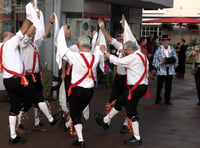 Festive Morris dancing