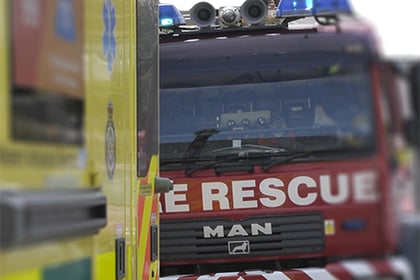 Fire broke out at a house in Yealmpton this morning
