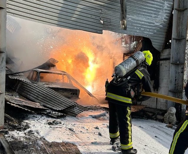 Dramatic pictures released of blaze at industrial units