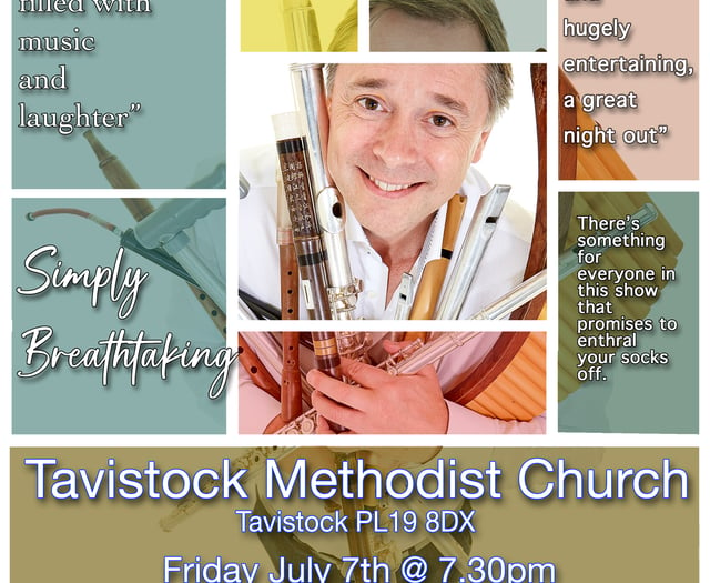 Simeon Wood performing in Tavistock this Friday