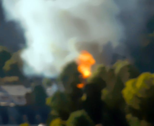 Explosions as shed is destroyed in fire at Totnes