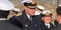 Prince William in Dartmouth to inspect new Naval officers