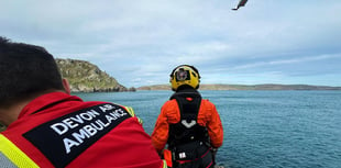 Fisherman winched to safety 