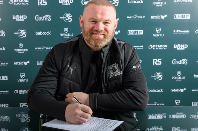 Plymouth Argyle Manager Wayne Rooney