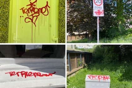On the hunt for Totnes graffiti vandals 