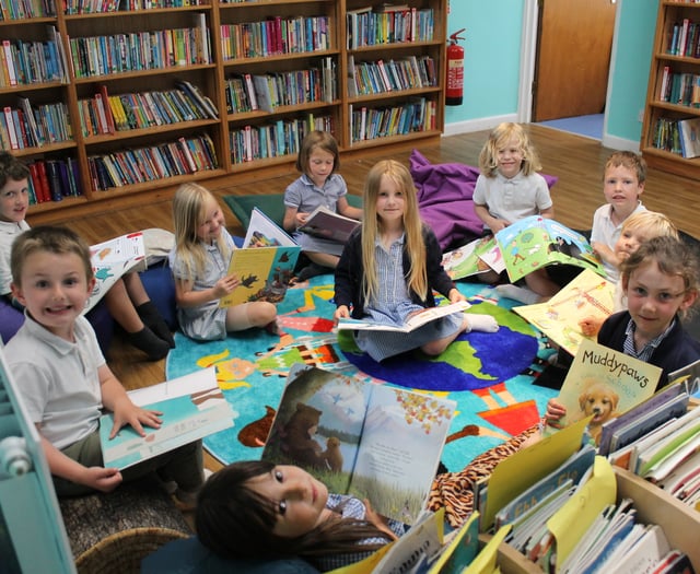 Harbertonford Primary School's library gets a makeover