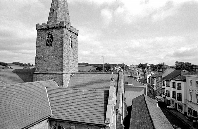 View of Kingsbridge from the Town Hall clock tower