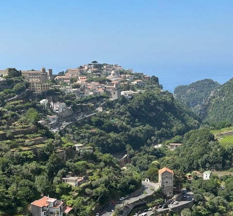 Ravello as seen from the start of the mountain path - Mike Hitch