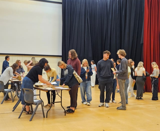 Kingsbridge Community College celebrate A Level results day 