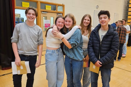 Kingsbridge Community College celebrate GCSE results day