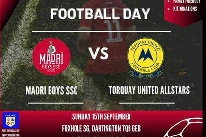 Football fixture for a good cause against Torquay United Allstars