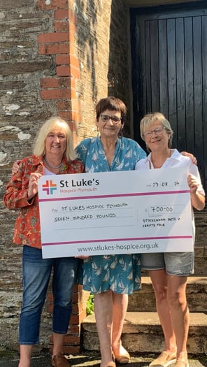 Stokenham Arts and Crafts raise £700 for St Luke's Hospice 