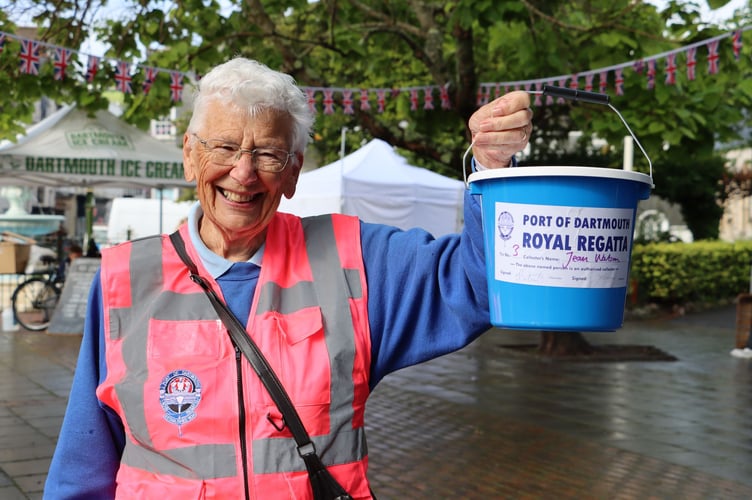 A team of volunteers collected money for next year's event