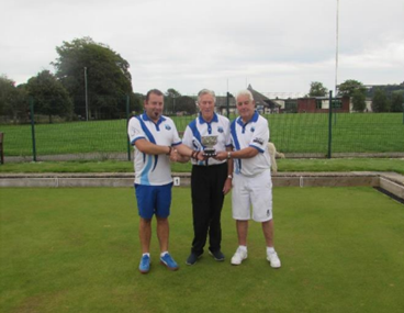 Ernie Knight trophy winners Ian McLean and Paddy Harris