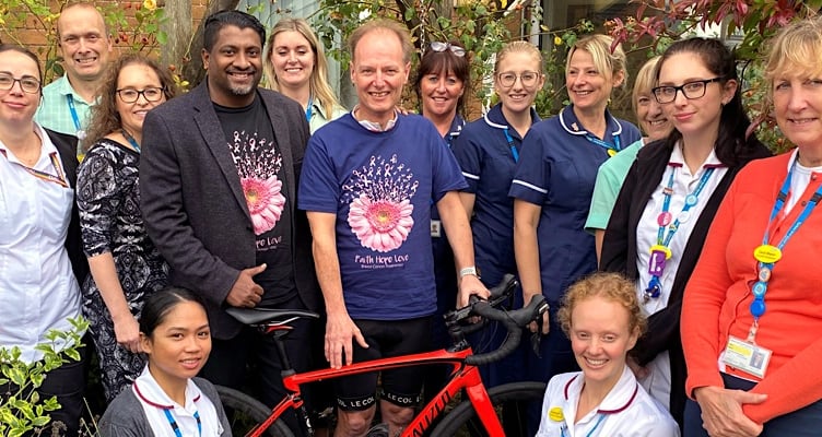 NHS staff from the Brixham surgery who took part in the skydive