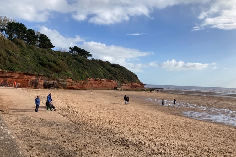 The cliffs at Exmouth