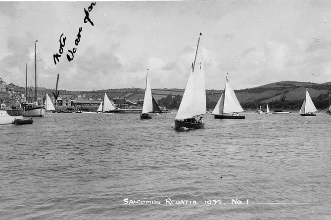 A Class class race on *Regatta Day* of Salcombe Regatta Week, September 1 1934.