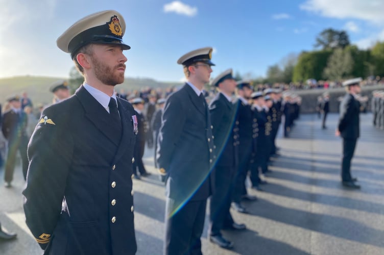 The cadets took part in a 29-week course to become Royal Navy officers