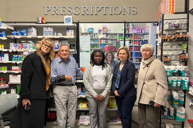 Rebecca Smith MP at Newton Ferrers Pharmacy