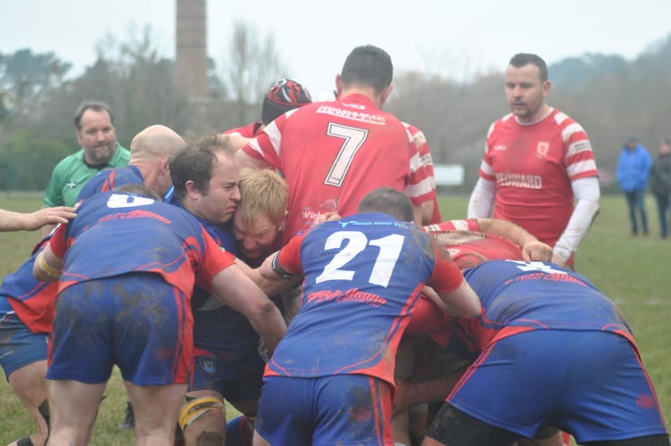 Action from Totnes RFC vs Salcombe